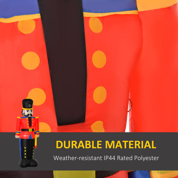 6-foot tall red and black nutcracker