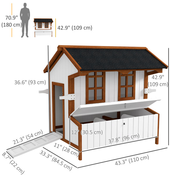 47" Wooden Chicken Coop