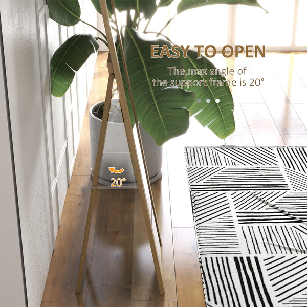 Miroir pleine longueur 38 x 157 cm pour chambre à coucher, chêne