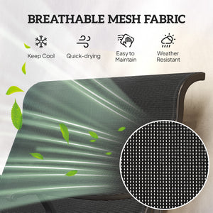 Fauteuil à bascule double, noir