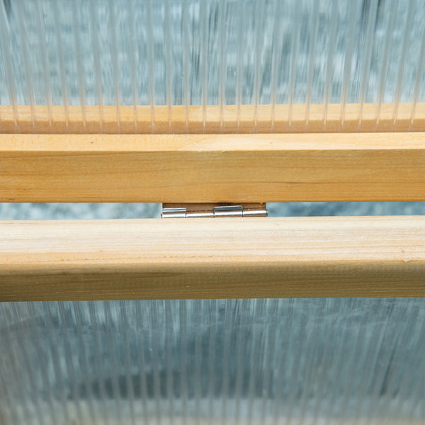 Serre de jardin surélevée portable en bois avec couvercle ouvrant
