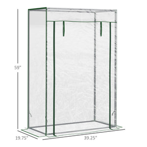 Garden greenhouse with steel frame
