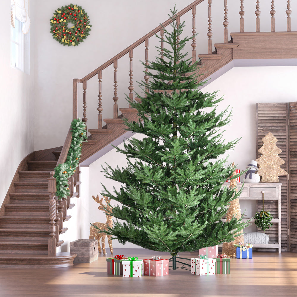 Sapin de Noël artificiel 9 pieds avec base en métal