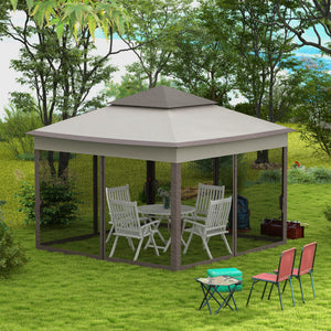 11 x 11 folding shelter with soft roof and carry bag, grey