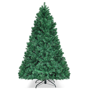 Arbre de Noël artificiel en PVC de 7 pieds avec lumières LED