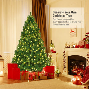 Arbre de Noël artificiel en PVC de 7 pieds avec lumières LED