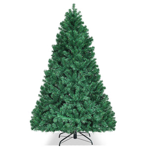 Arbre de Noël artificiel en PVC de 7 pieds avec lumières LED
