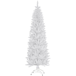 Sapin de Noël artificiel de 7 pieds de haut blanc