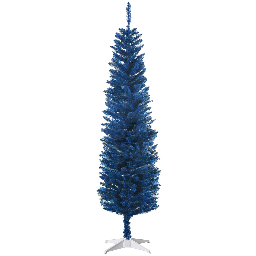Sapin de Noël artificiel bleu foncé de 6 pieds