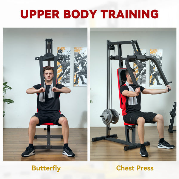 Appareil de musculation des pectoraux et des épaules, noir