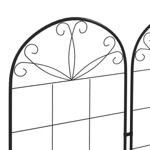 Lot de 2 treillis de jardin pour plantes grimpantes