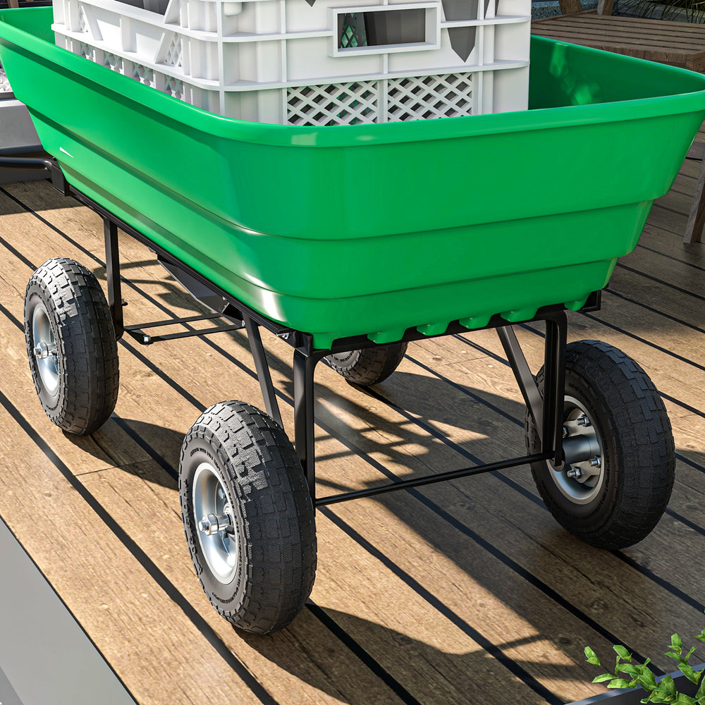 Lot de 4 roues pneumatiques de 10 pouces pour brouettes