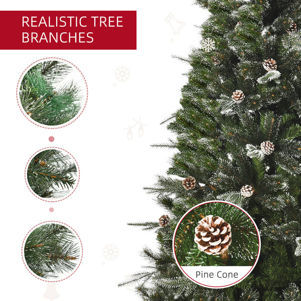 Sapin de Noël artificiel de 7 pieds avec ouverture automatique