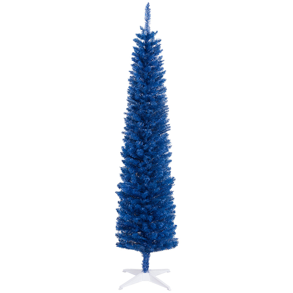 Sapin de Noël artificiel bleu foncé de 7 pieds