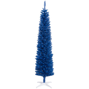Sapin de Noël artificiel bleu foncé de 7 pieds