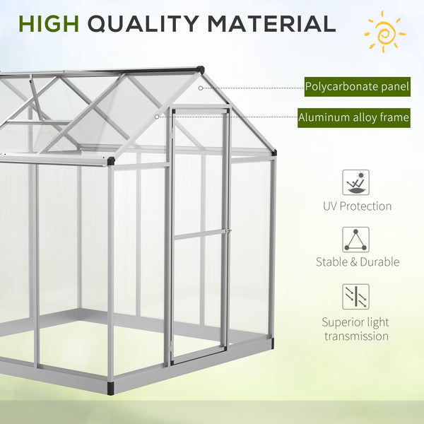 Serre de jardin avec panneaux en polycarbonate