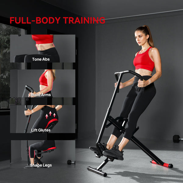 Machine à squat pliable pour entraînement complet avec siège ajustable