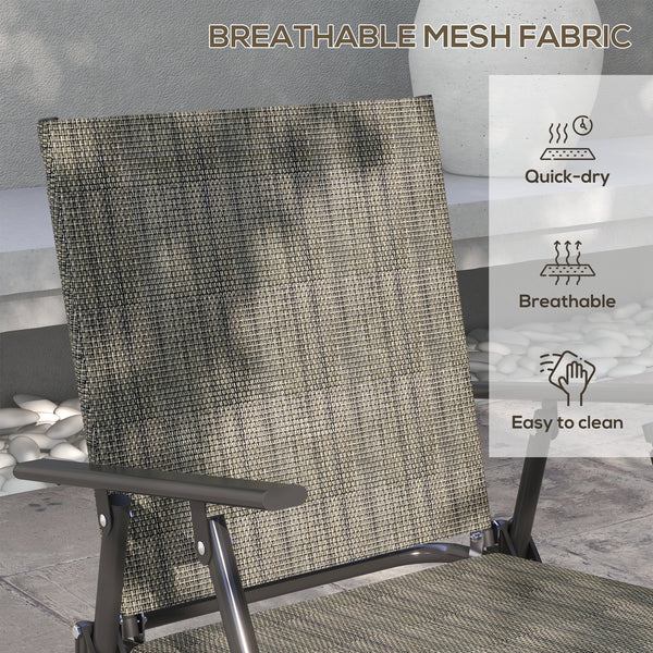 Ensemble de jardin 4 pièces avec table en verre