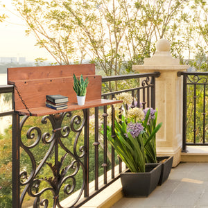 Table suspendue pour balcon