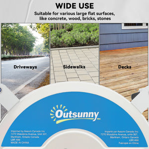 Nettoyeur de surfaces à haute pression  16" avec 4 roues