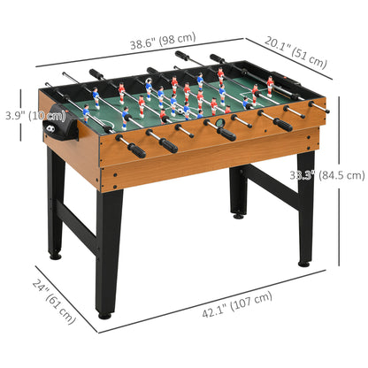 43" 4-in-1 Multi-Function Game Table, Billiards, Air Hockey, Table Tennis, Foosball, Easy Setup for the Whole Family