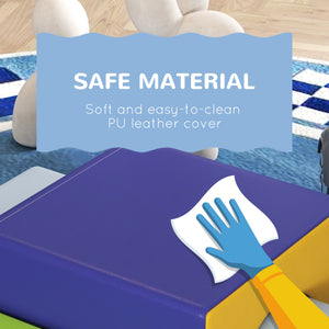 Ensemble de jeu en mousse 4 pièces pour tout-petits et enfants, couleur foncée