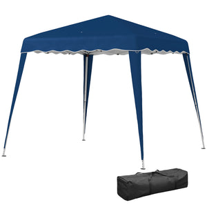 8 x 8 Folding Awning with Carry Bag, Blue
