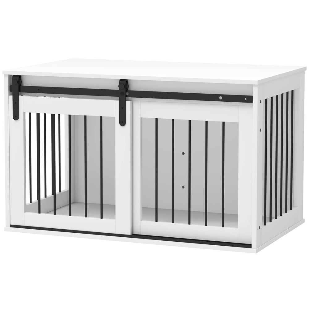 39-inch white cage cabinet
