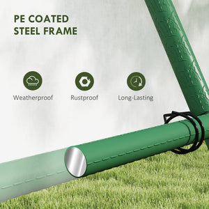 A-frame plant support with support net