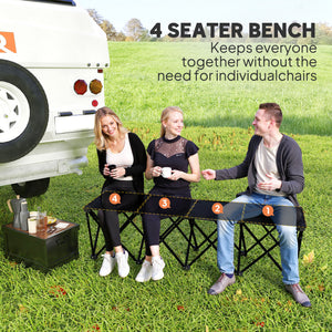 Chaise de camping pliante portable 4 places