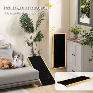 Rampe pliable pour chien avec 4 niveaux de hauteur réglables