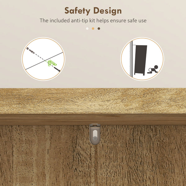 Meuble de rangement en rotin avec étagère à 5 niveaux et 12 étagères à épices
