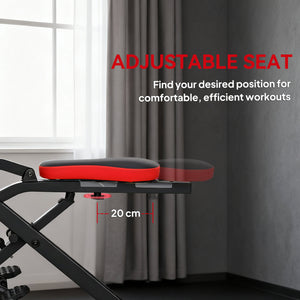 Machine à squat pliable pour entraînement complet avec siège ajustable