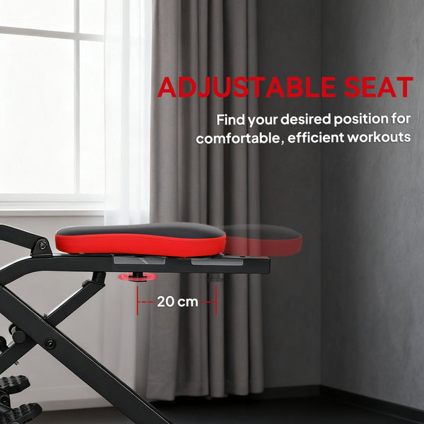 Machine à squat pliable pour entraînement complet avec siège ajustable