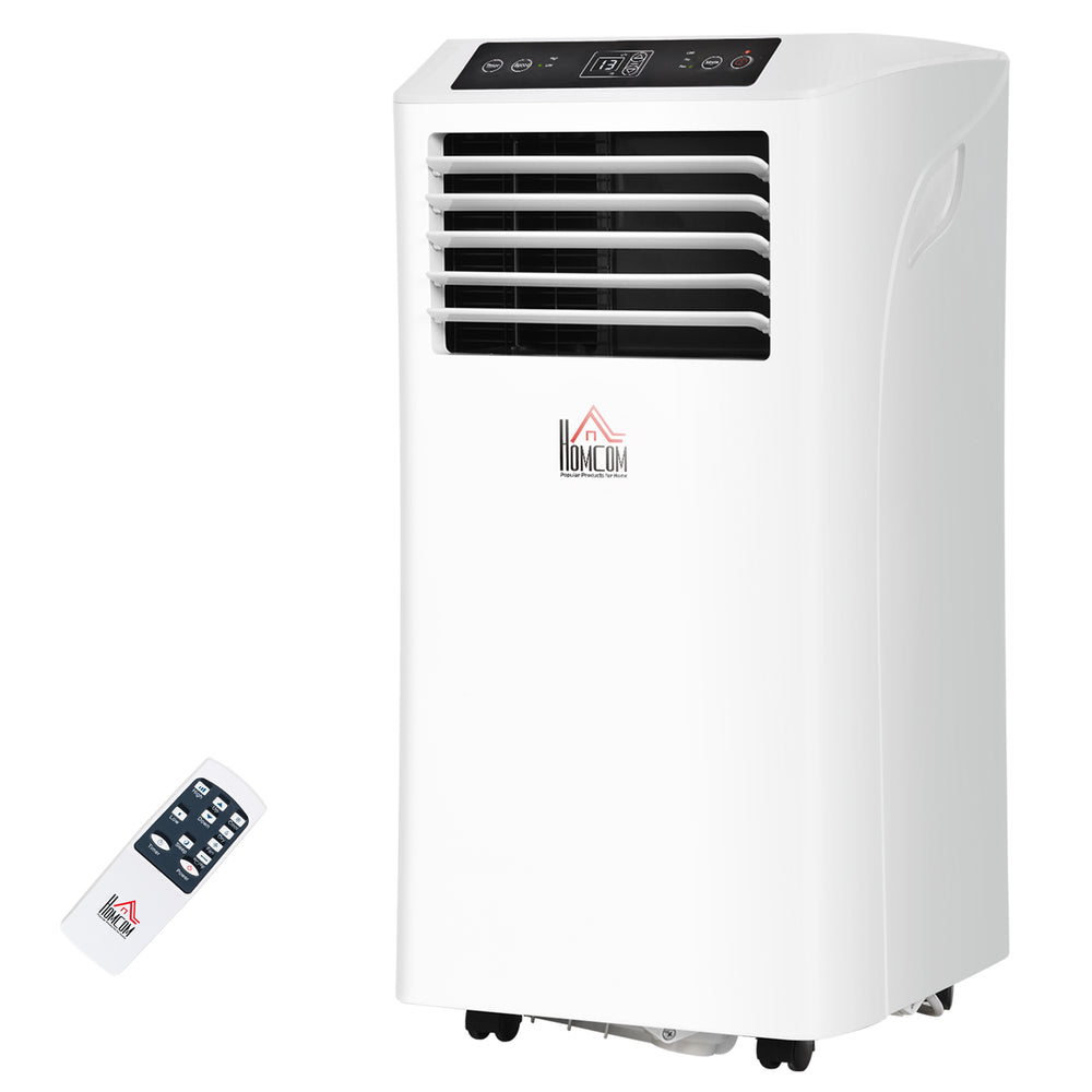 Climatiseur portable 8 000 BTU, déshumidificateur, ventilateurs à 2 vitesses, minuterie 24 h, blanc