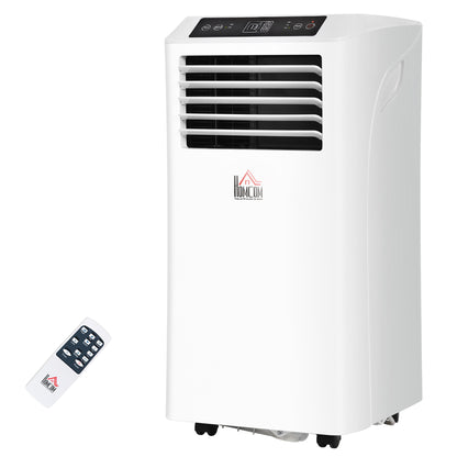 Climatiseur portable 8 000 BTU, déshumidificateur, ventilateurs à 2 vitesses, minuterie 24 h, blanc