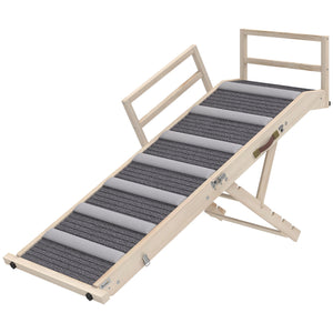 Rampe pliable pour animaux de compagnie avec 4 hauteurs réglables