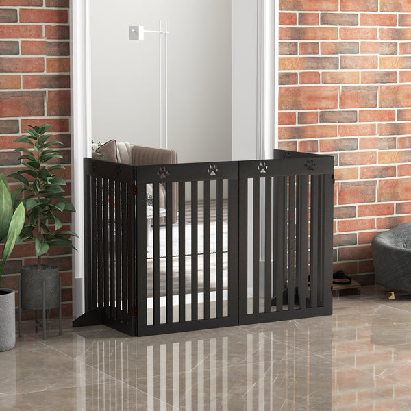Barrière extra large avec pieds de support, noire