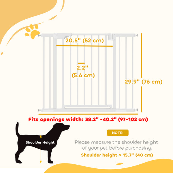 Barrière de sécurité à fermeture automatique, blanche