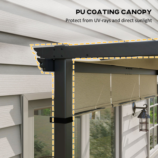 10 x 10 metal pergola with retractable canopy