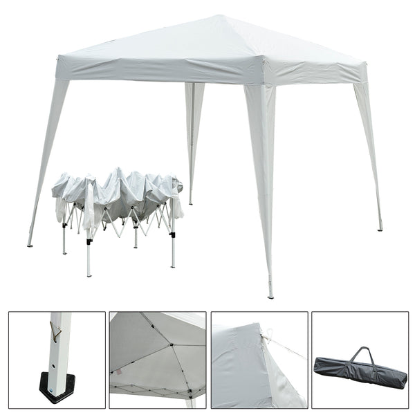 10 x 10 Folding Gazebo with Carry Bag, White