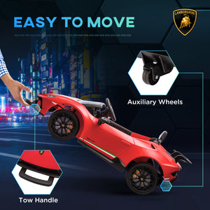 Licensed Lamborghini Huracan 12V with remote control, red