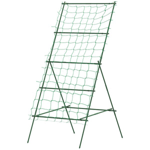 A-frame plant support with support net