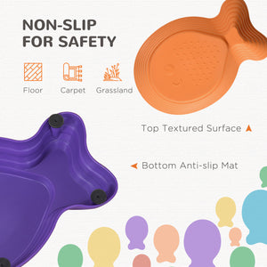 Lot de 11 pierres d'équilibre antidérapantes style poisson