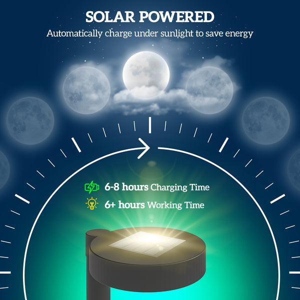 Lot de 8 lampes solaires de jardin