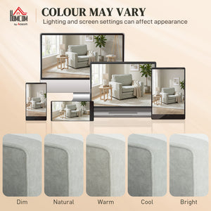 Velvet-effect accent chair with wide seat, spring cushion, solid wood legs, grey