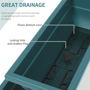 Jardinière surélevée à 5 niveaux avec 5 bacs à plantes, verte