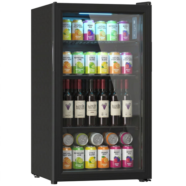 Réfrigérateur à boissons 3,2 pi³, 128 canettes, noir