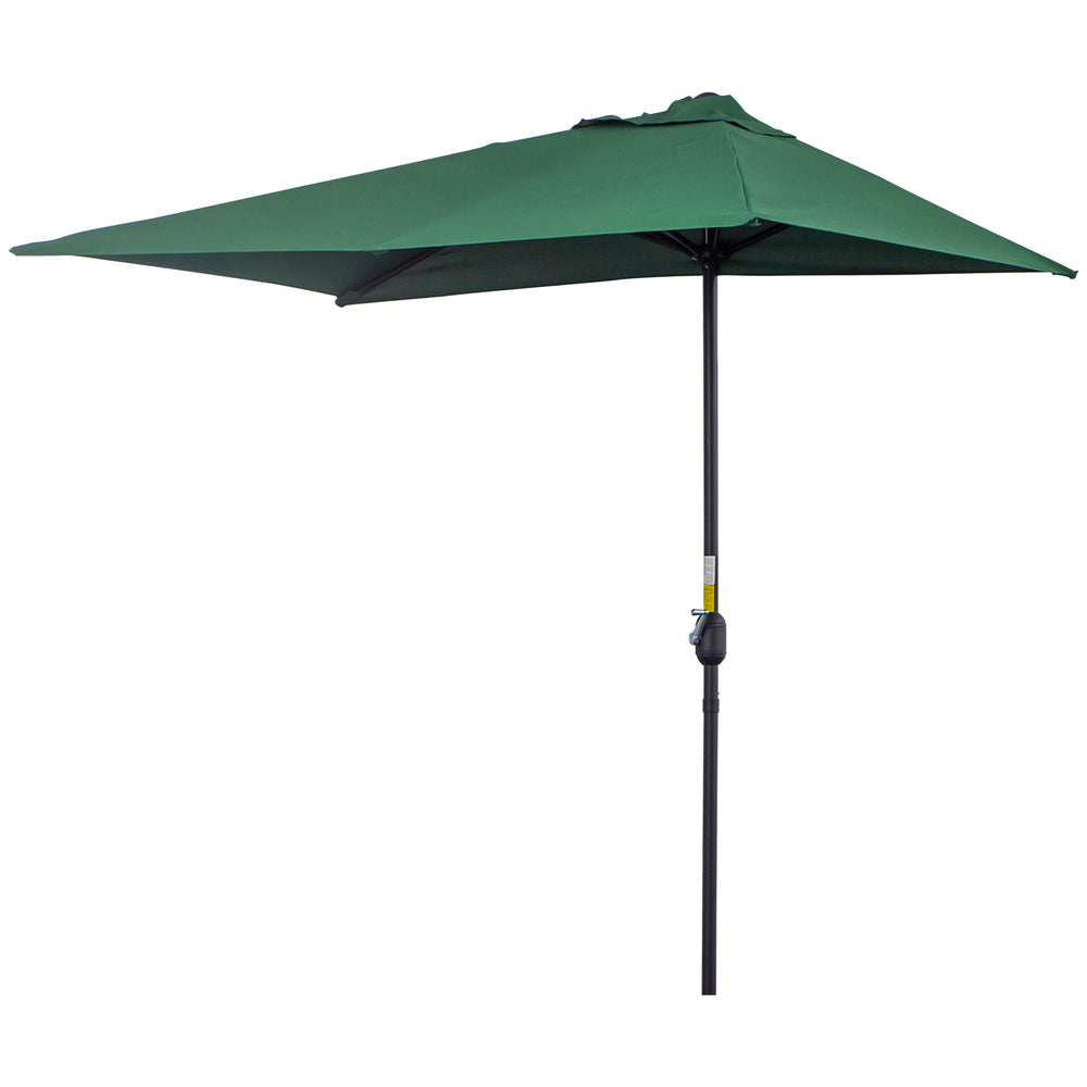 Parasol demi-rond de 8 pieds, vert