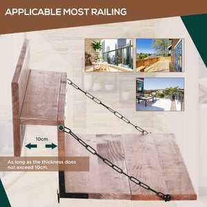 Table suspendue pour balcon